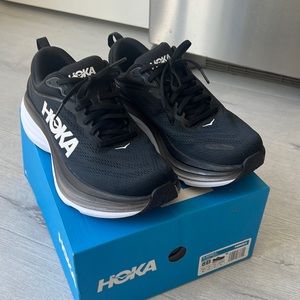 HOKA Bondi 8 Women’s Size 8 Black/White